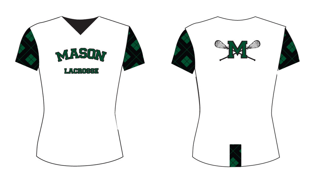 Girl's/Ladie's Cut Custom Sublimated Mason Lacrosse Short Sleeve Shooter Shirt