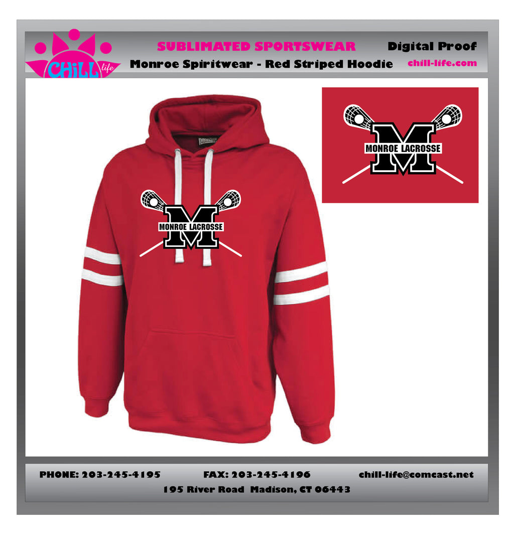 Monroe Lacrosse Twin Stripe Hoodie