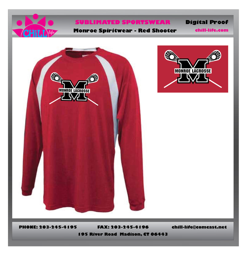 Monroe Lacrosse Long Sleeve Shooter Shirt