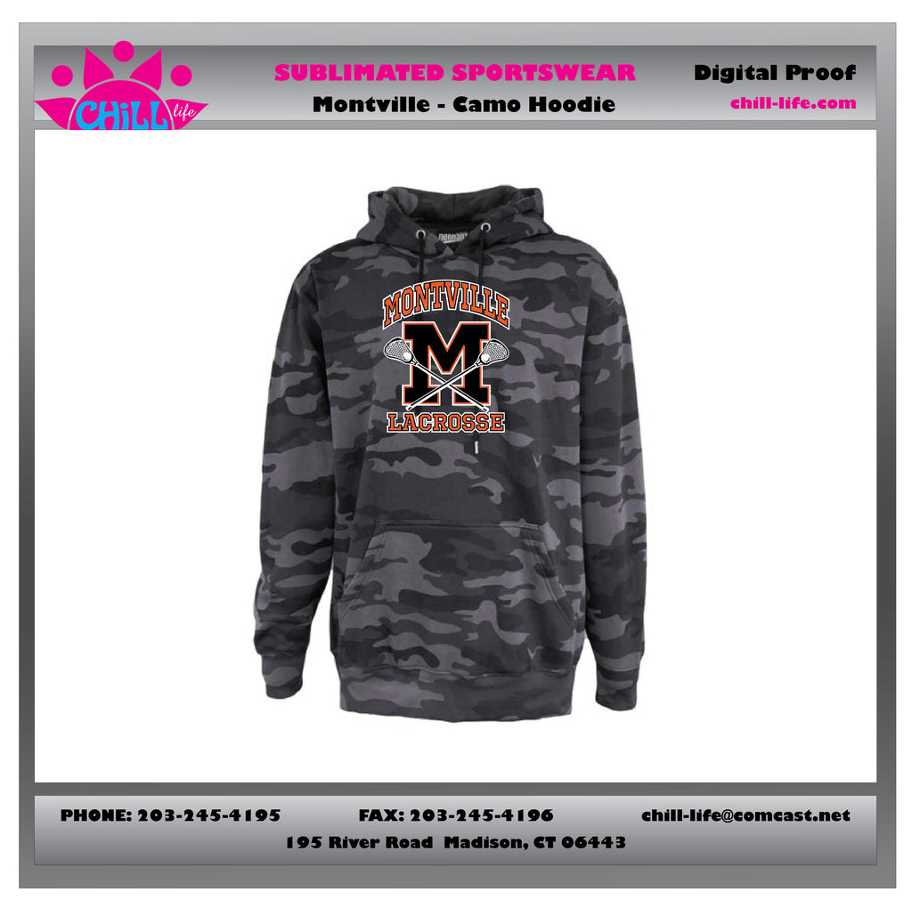MONTVILLE Lacrosse Camoflage Hoodie