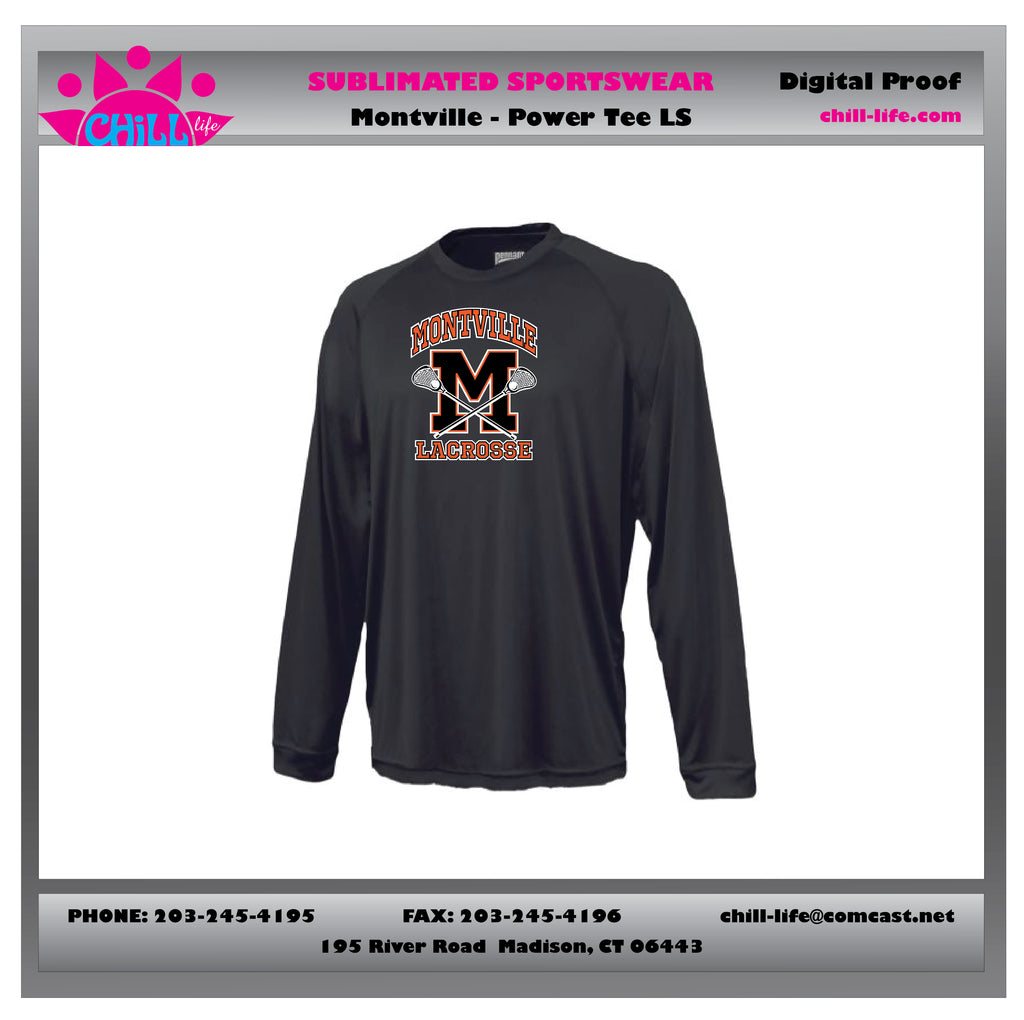 MONTVILLE LACROSSE LONG SLEEVE PERFORMANCE TEE