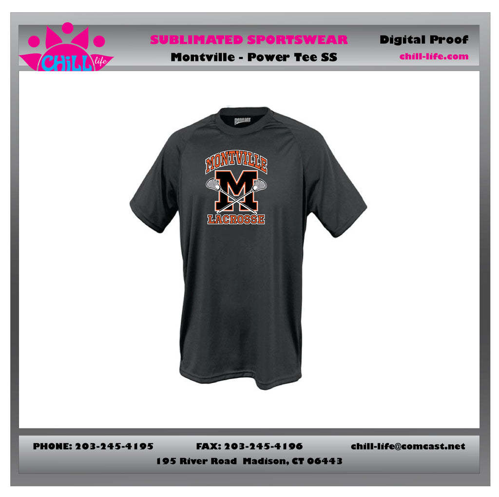 MONTVILLE LACROSSE SHORT SLEEVE PERFORMANCE TEE