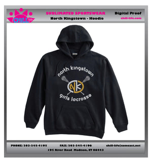 North Kingstown Girls Lacrosse Basic 10 oz Heavyweight Hoodie-UNISEX sizing