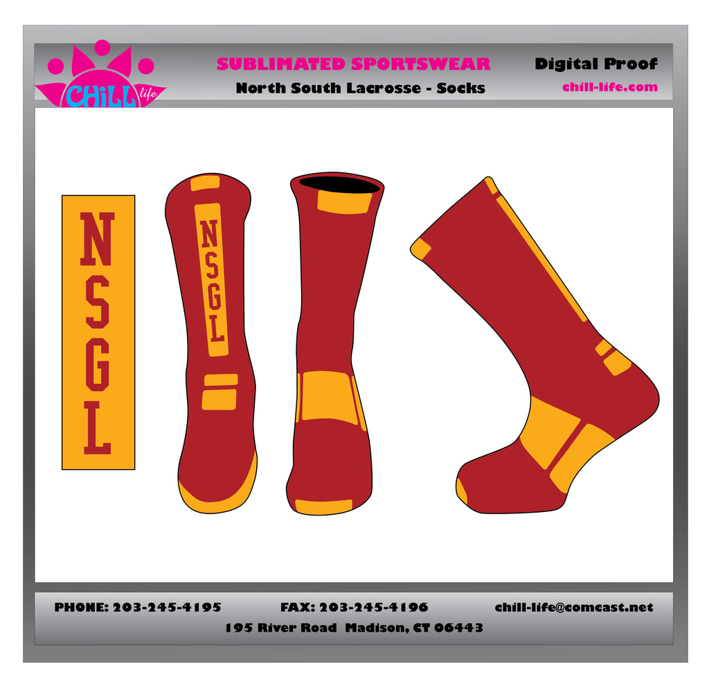 NSGL CREW LENGTH LACROSSE SOCKS