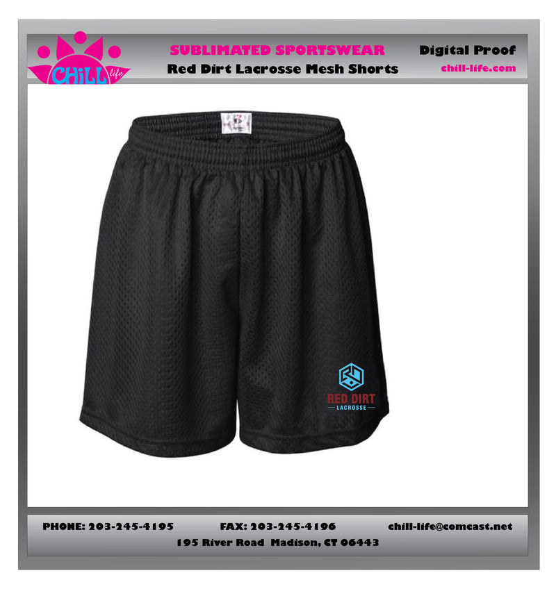 Red Dirt Lacrosse mesh shorts