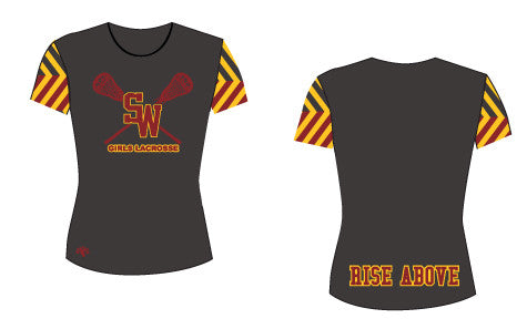 South Windsor Short Sleeve Sublimated Shooter Shirt-Women's Cut