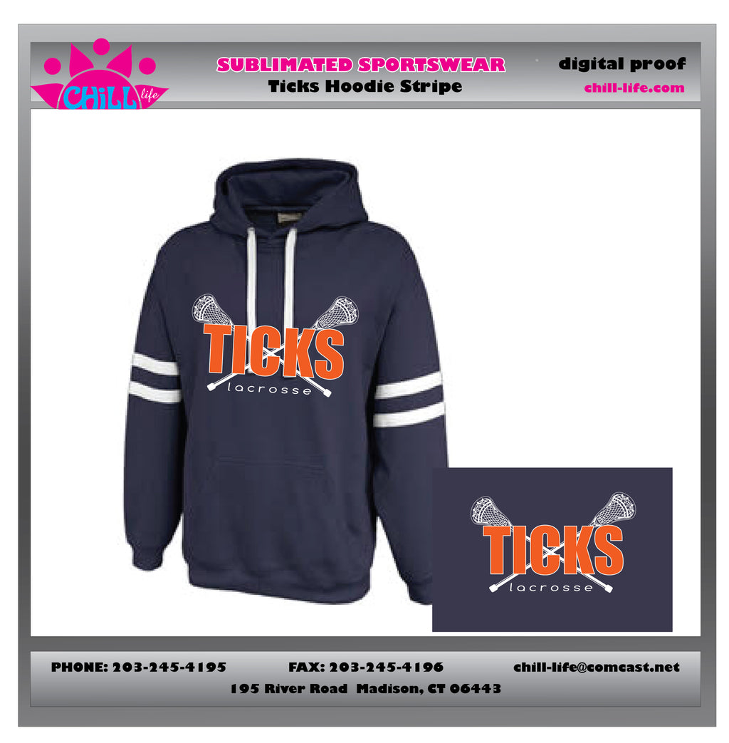 Ticks Lacrosse Twin Streak Hoodie