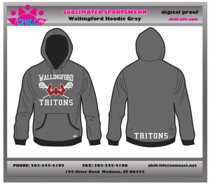Athletic Gray Wallingford Lacrosse Hoodie