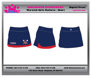 Warwick Youth Lacrosse Girls Game Skort
