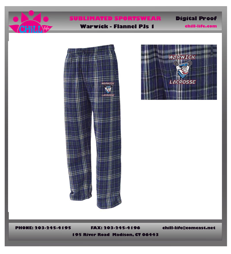 Warwick Lacrosse Flannel PJs