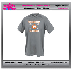 Watertown Lacrosse Short Sleeve Shooter Shirt-1001 graphite