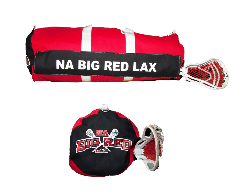 NA Big Red Canvas Lacrosse Gear Bag