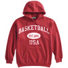 Basketball Sweatshirt-Vintage Distressed Established Date USA